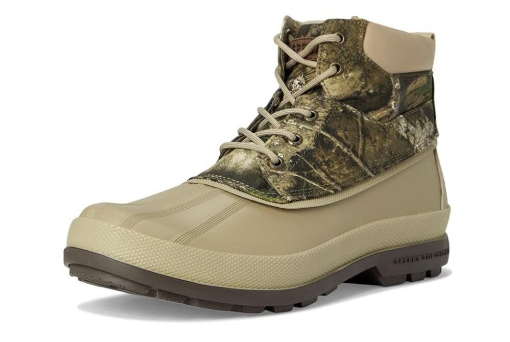 Sperry Mens Coldbay Chukka Realtree Duck Boots US 10 M Green Tan Waterproof NIB